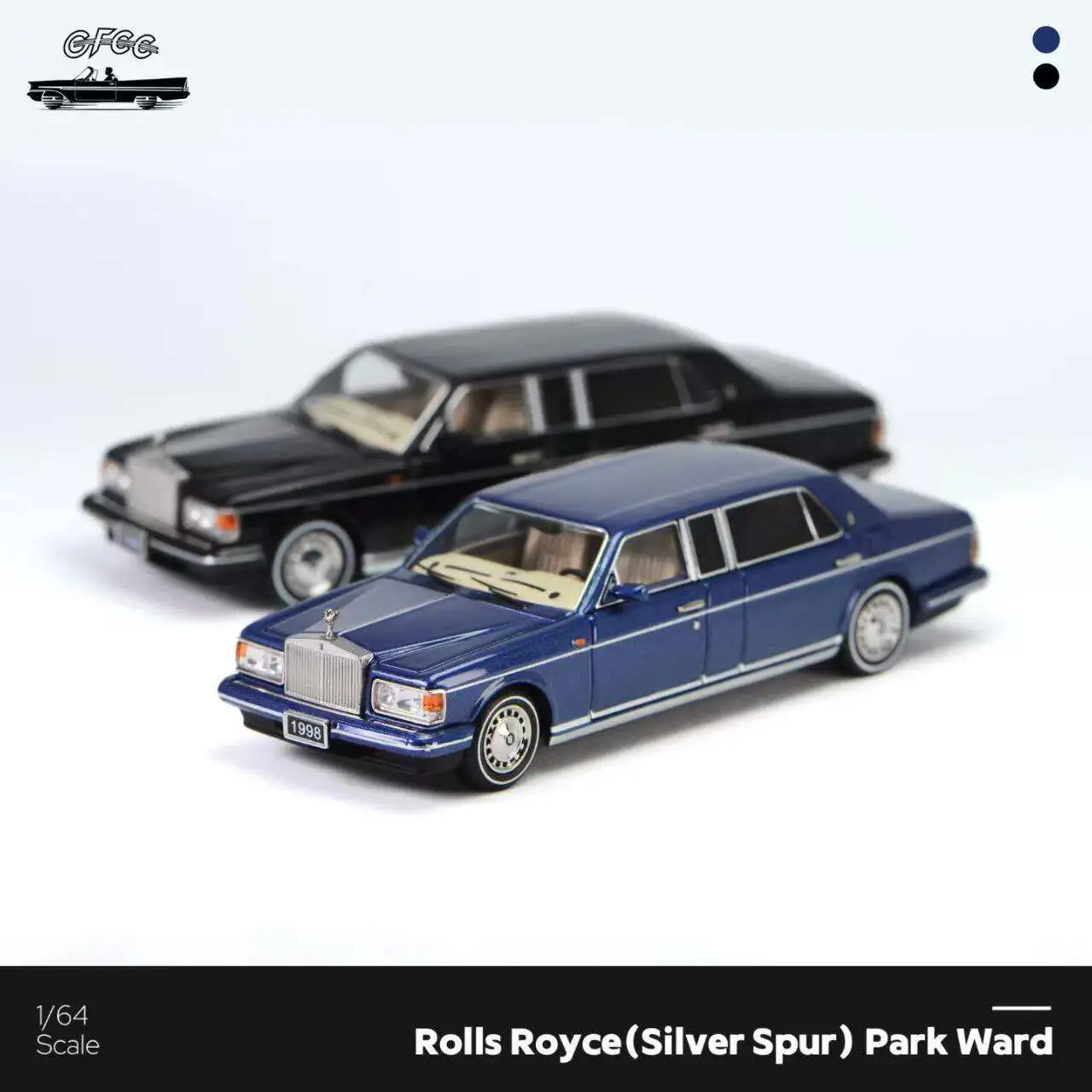 Diecast GFCC 1:64 Scale Rolls-Royce Silver Spur Extended Alloy Car Model