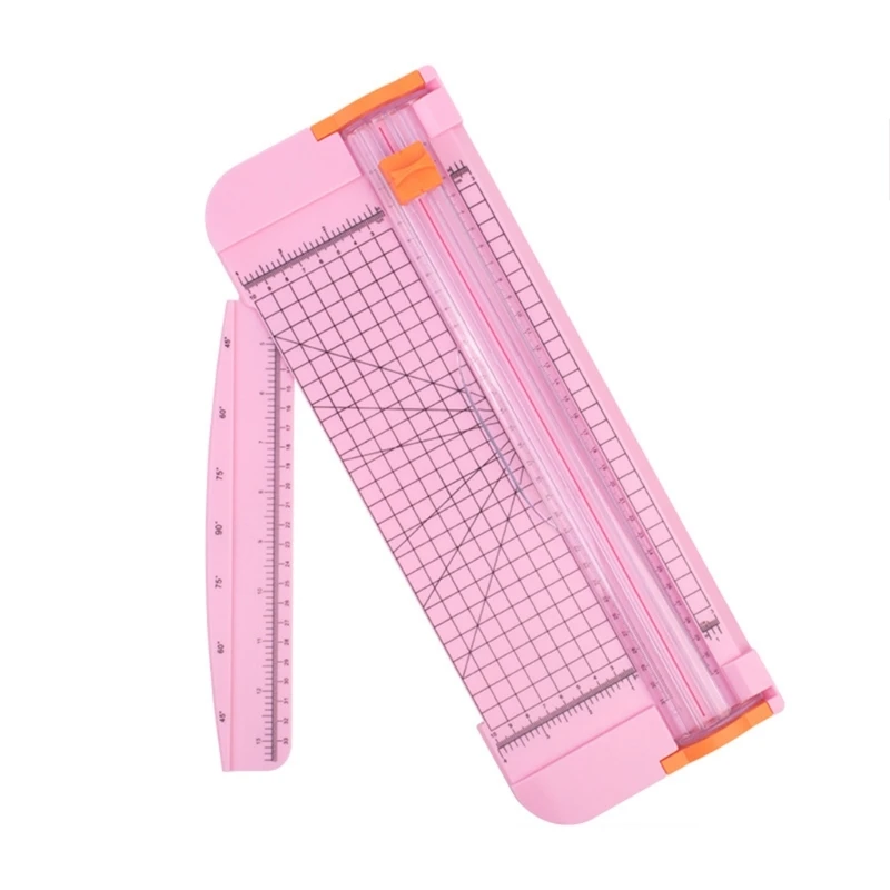 

Paper Cutter with Folding Side Ruler Portable Paper Trimmer for Craft Paper Photos Label Cardstock Scrapbooking Tool