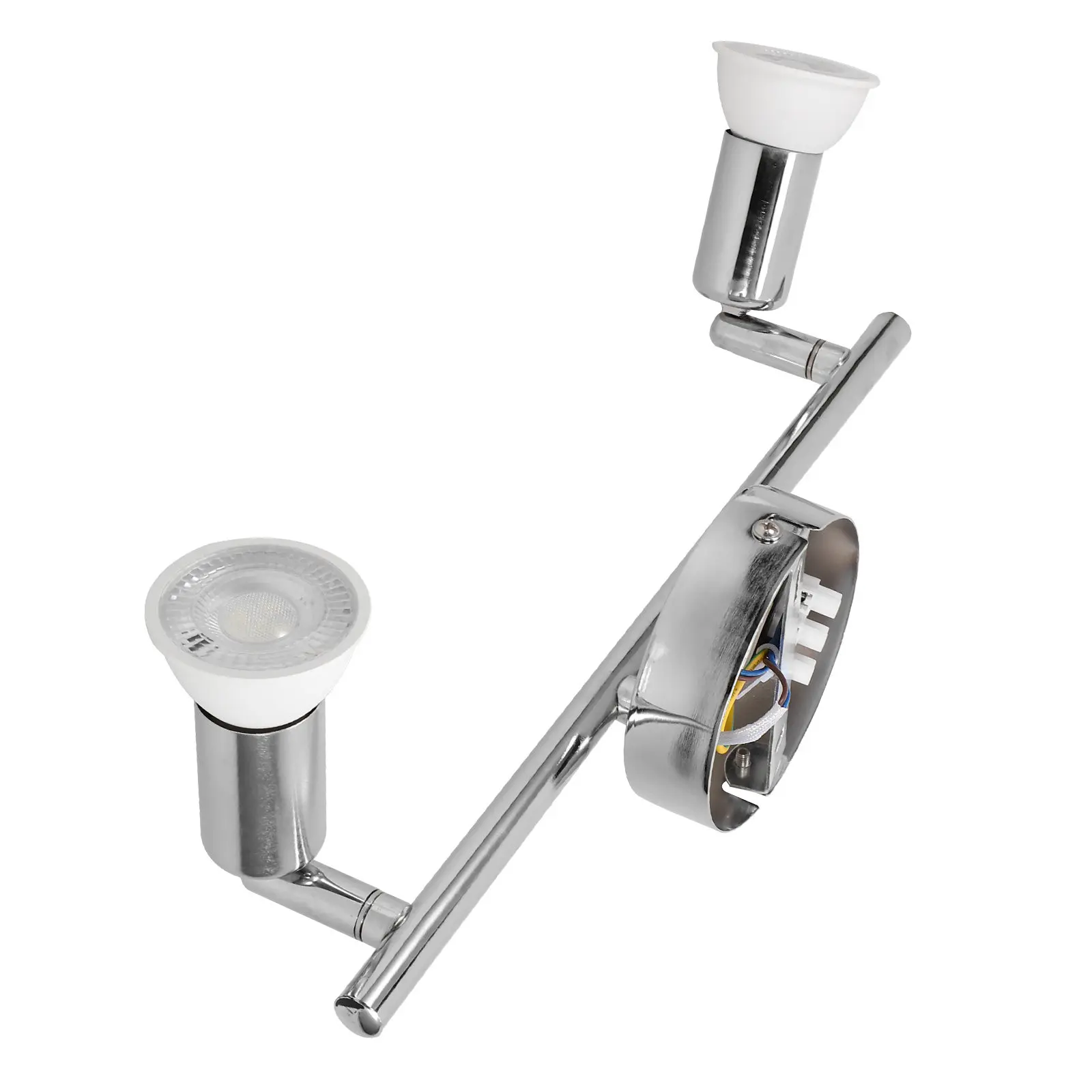 2 3W LED Indoor Spotlight Stainless Steel Vanity Mirror Lamp Bathroom Wall Mounted Ceiling Light Bright Decorative