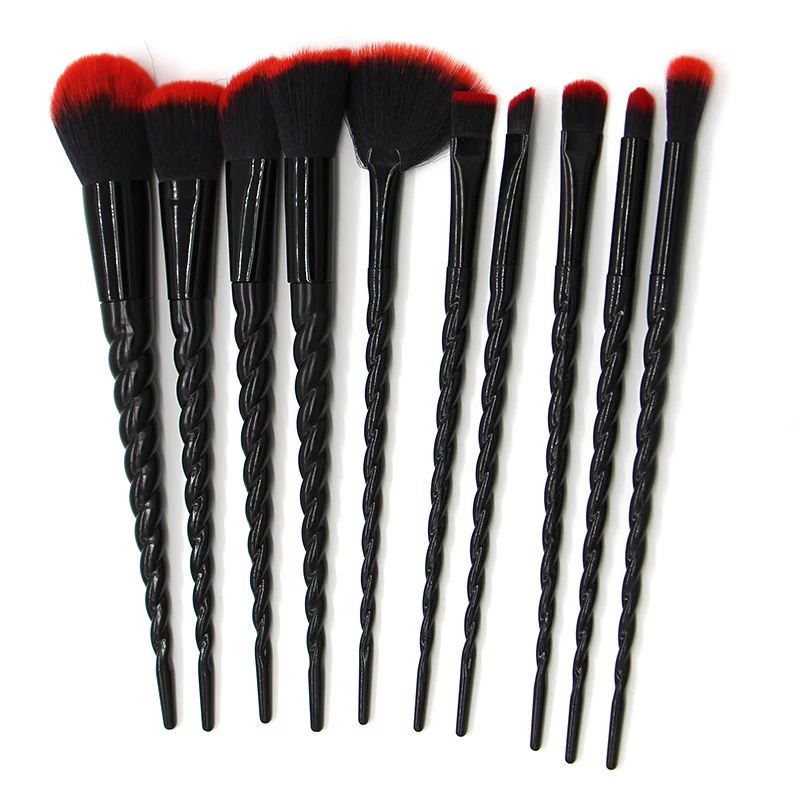 

10PCS Professional Makeup Brushes Set Cosmetic Beauty Powder Brush Concealer Eye Shadow Blush Complete Makeup Kit Tool Women