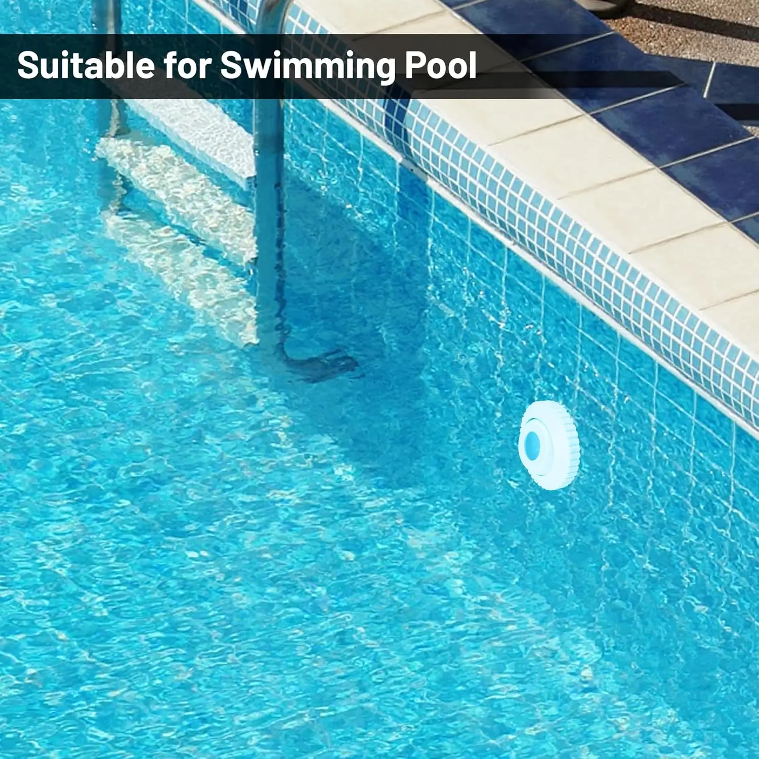 فوهة مقلة العين لحمام السباحة - تركيب مدخل التدفق PVC الأبيض، بديل لـ Hayward SP1419D