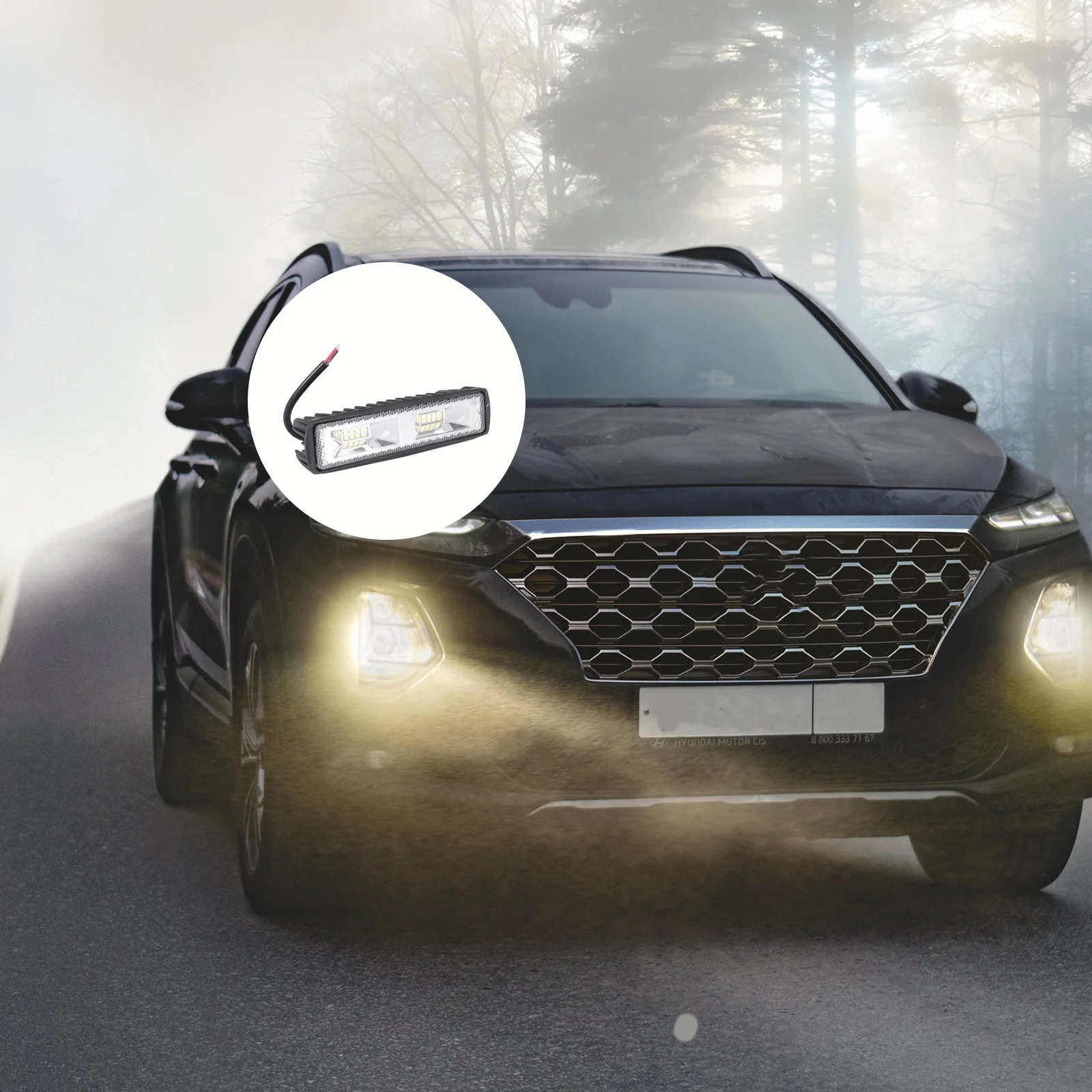 

Car Dome Light LED Work Off-road Vehicle Engineering Lights Waterproof Lamp Double SUV
