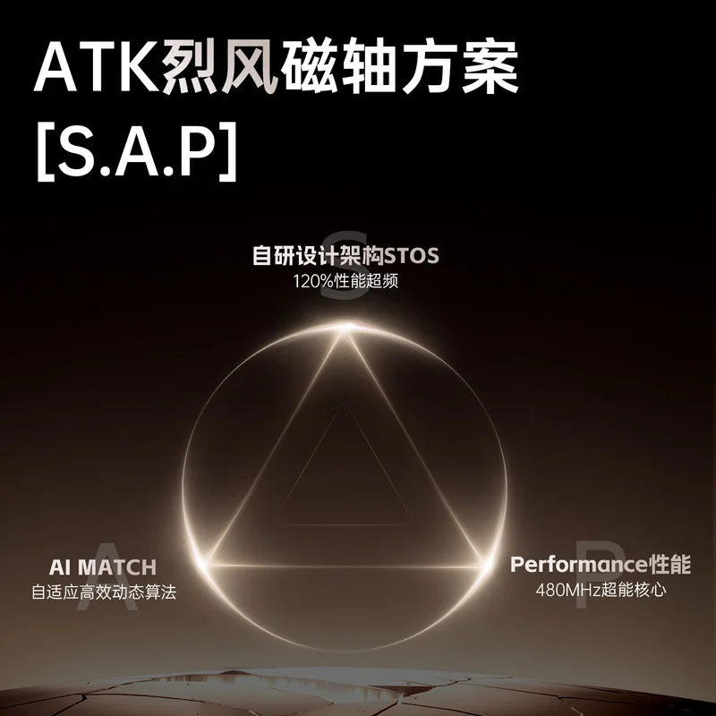 Игровая клавиатура ATK×QK Hex80, магнитная ось для настольных компьютеров, киберспортивный механизм, специальный игровой контроллер Fearless Covenant