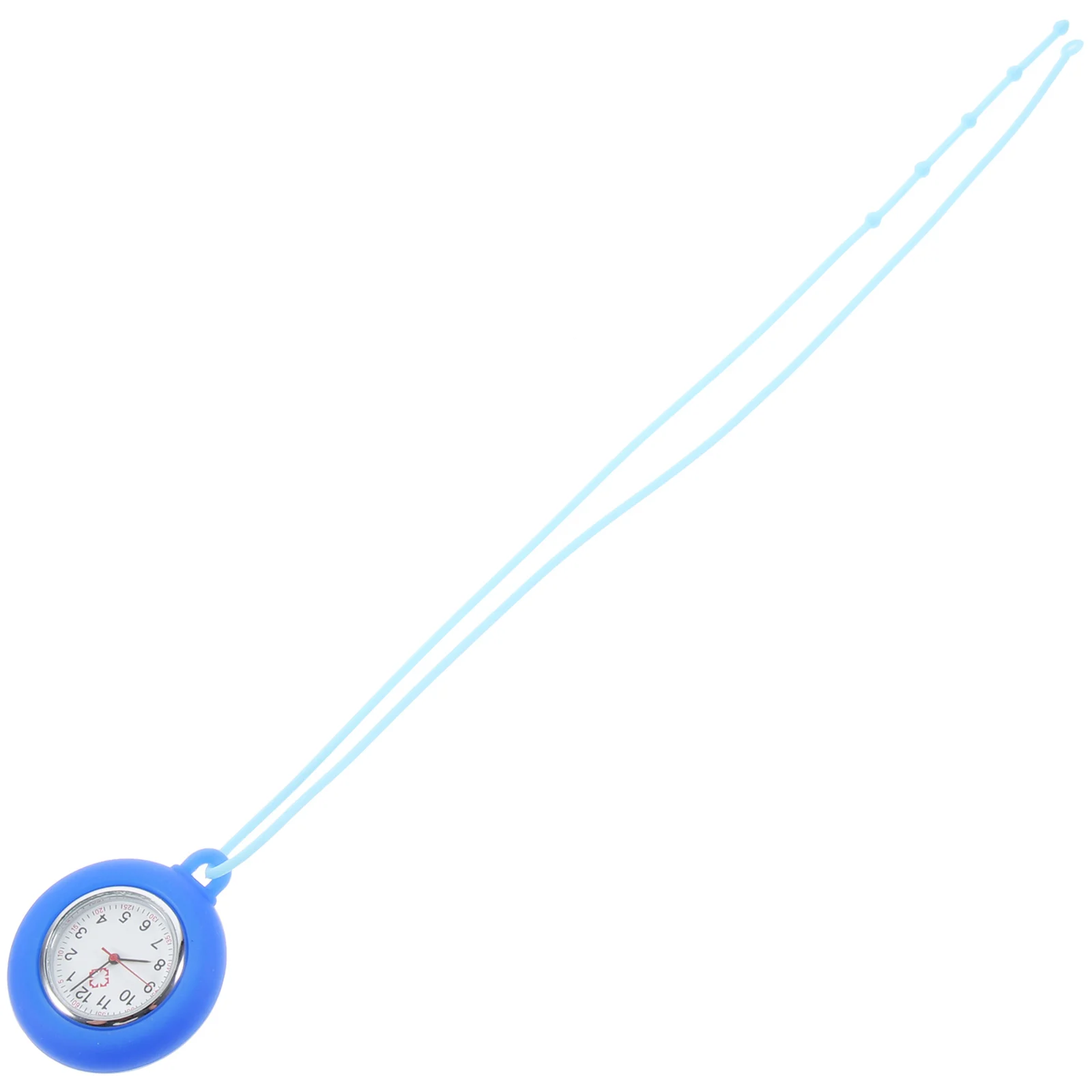 

1pc Silicone Nurse Watch Durable Medical Pocket Hanging Watch For Doctors Portable Simple Design Gift Coffee Color