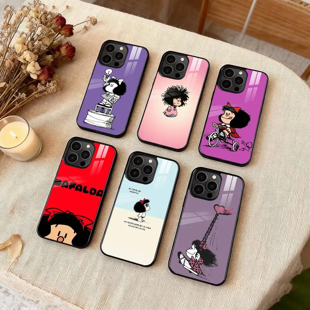 

Funny Cartoon M-Mafalda Phone Case For iPhone 17,16,15,14,13,12,Plus,Pro,Max For Magsafe Magnetic Wireless Charge
