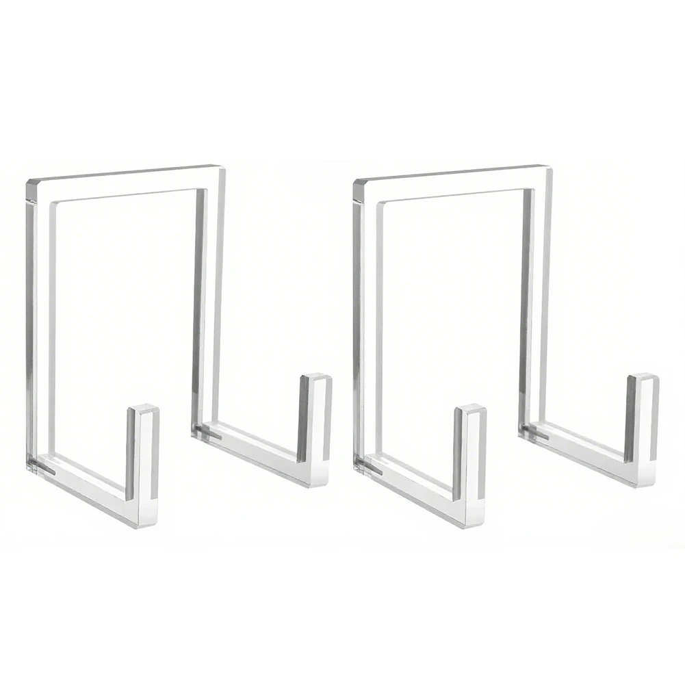Elegant Transparent Clear Acrylic Plate Stands For Art Display And Home Decor For Providing A Stylish Backdrop