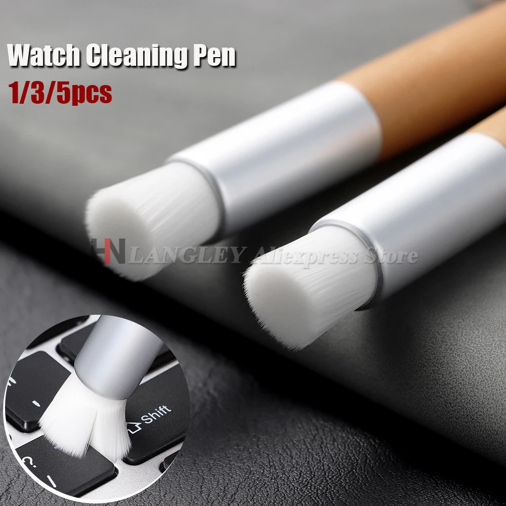 1/3/5pcs Watch Cleaning Brush Watch Small Parts Watch Movement Glass Fiber Brass Steel Cleaning Brush Watch Part Repair Tools