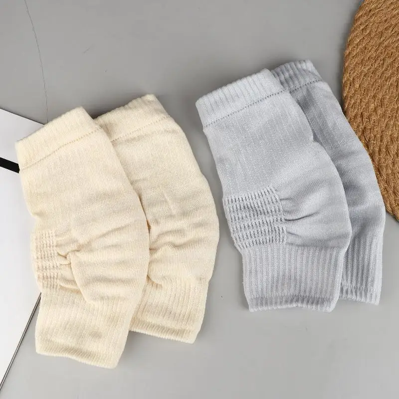 1 par de rodilleras de algodón para hombres y mujeres, rodilleras deportivas para habitación de aire acondicionado, rodillera de compresión, rodilleras de soporte elástico