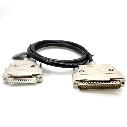 D-SUB 25 Pin Female to D-SUB 37 Pin Male With Twisted Cable Connector 1Meter
