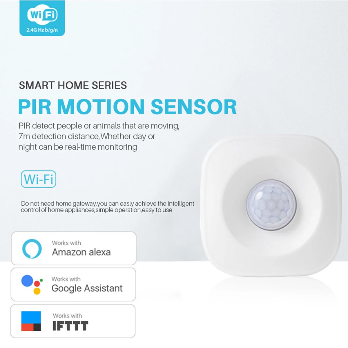 

Tuya Wifi Pir Motion Sensor Detector Movement Sensor Wireless Smart Life App Home Automation Security System Human Body Sensor
