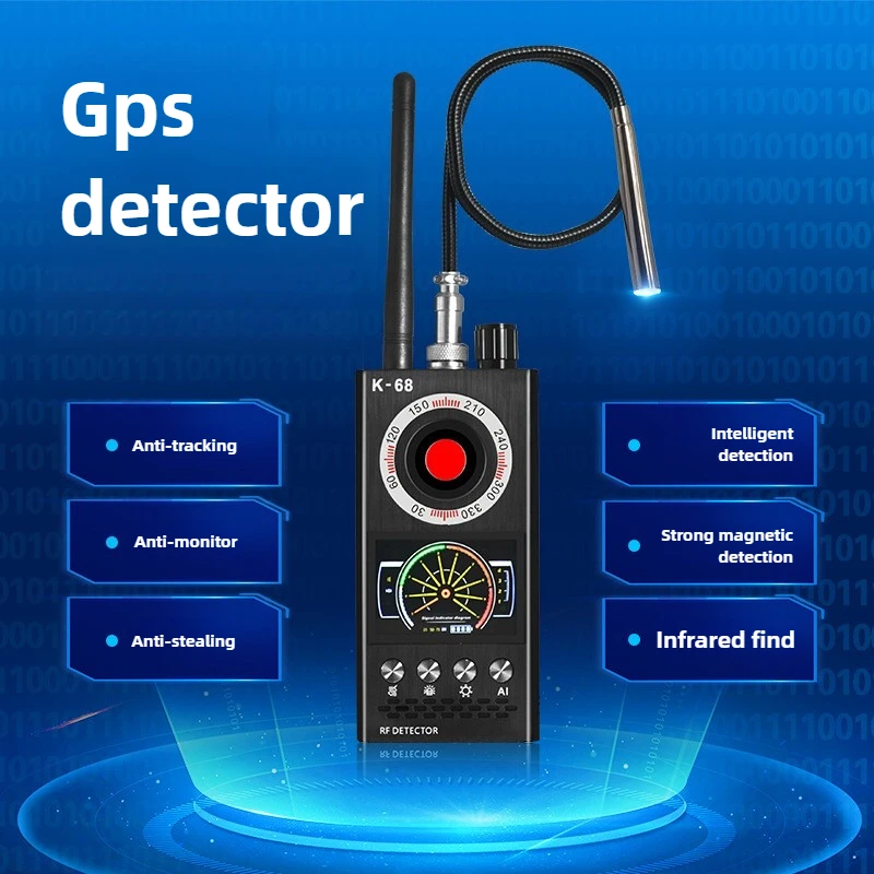 Professional Anti Spy Camera Detector K68 Bug Scanner Security Protection RF Signal Cam Hidden Gadgets Car GPS Tracker Finder