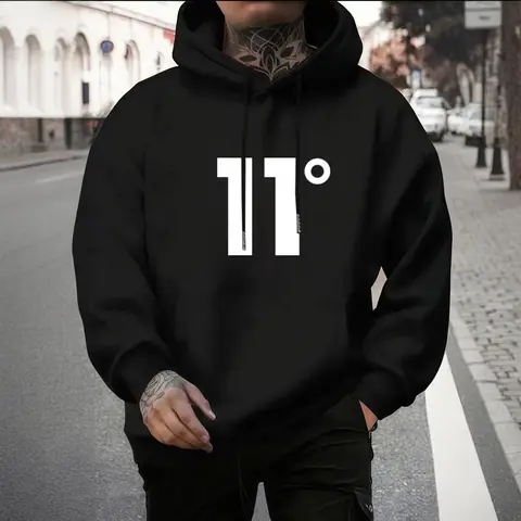 เสื้อสเวตเชิ้ตมีฮู้ดสำหรับผู้ชาย สวมใส่สบาย มีซับในที่ให้ความอบอุ่นและระบายอากาศได้ดี ลายพิมพ์ทันสมัยปี 2026 แขนยาว ทรงปกติ ขนาดประมาณ