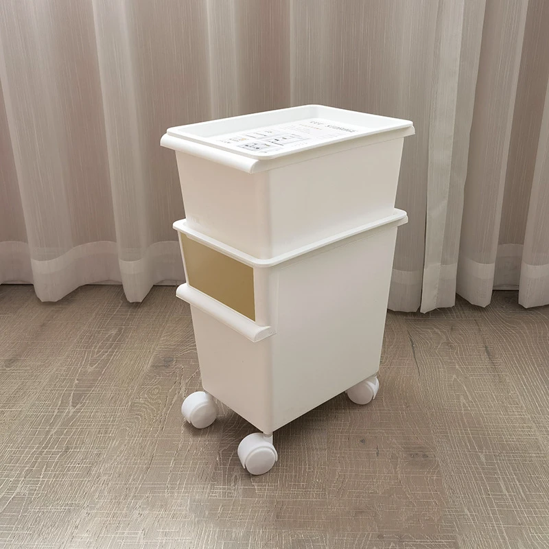 

Простой контейнер для хранения большой емкости, органайзер для игрушек и мелочей с крышками и колесами, контейнер для экономии места, Кухонный Контейнер для хранения