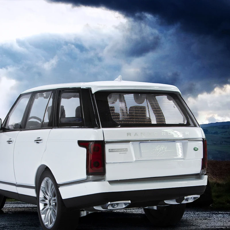 Range Rover-Coche de juguete para niños, vehículo de Metal fundido a presión, modelos de sonido, colección de una pieza, ruedas calientes, rápido y