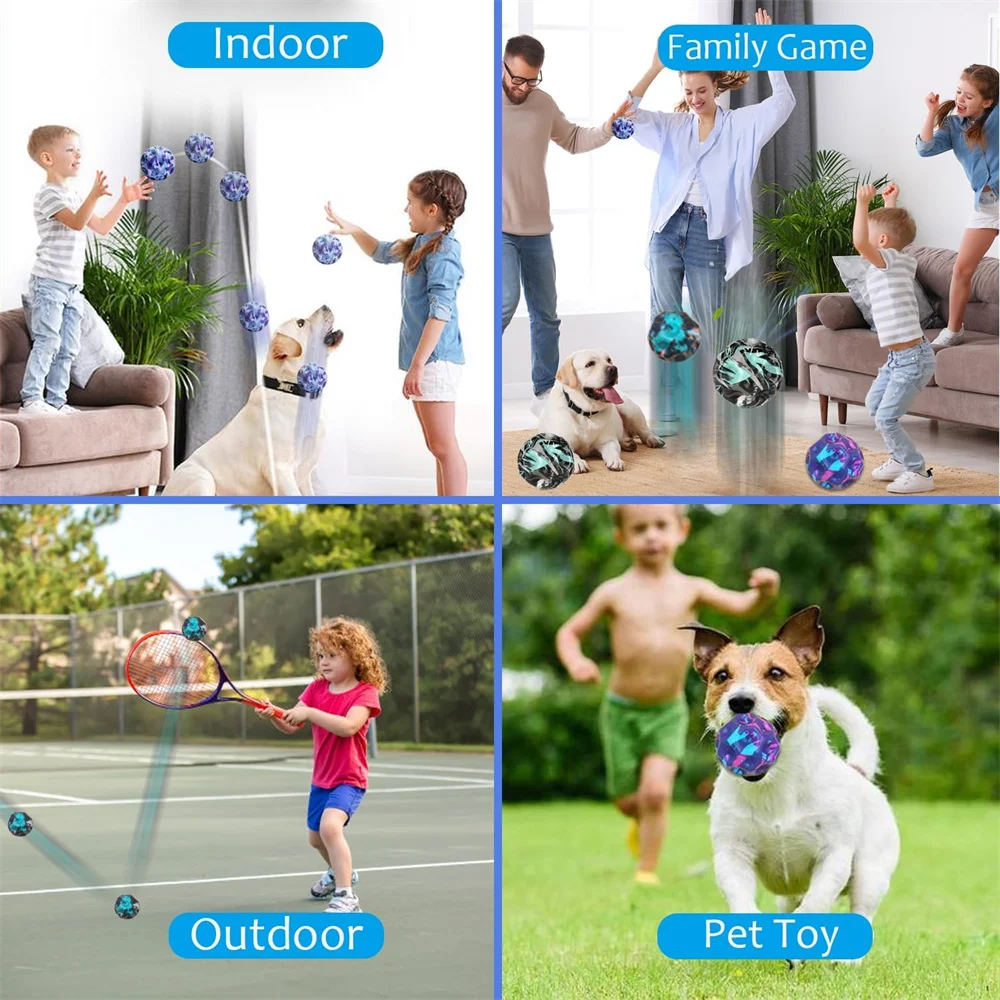 1PC Space Moon Bouncy Ballen voor Kinderen Extreme Hoge Stuiterende Bal Gemakkelijk vast te houden en vangen Springen Speelgoed voor Stress Relief