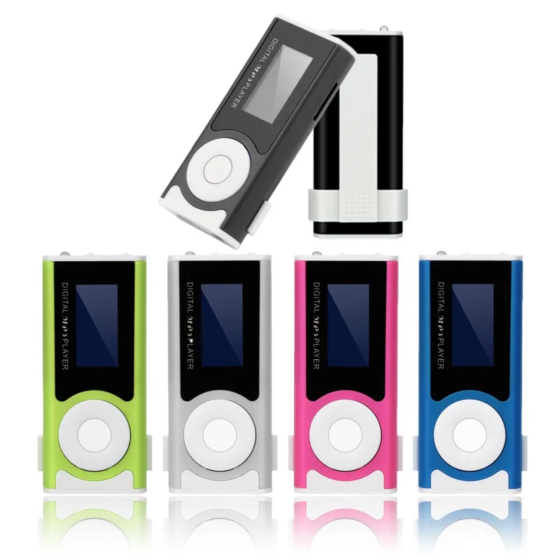 New Portable MP3 Player LCD Screen USB Supper Slim Mini Clip Mp3 Player Electronic Sports Music Player Support Micro SD TF Card