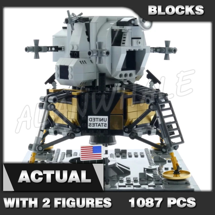 1087pcs Creator Apollo 11 Lunar Lander Moon Landing Space Exploration 50004 Building Block Toys Compatible with Model