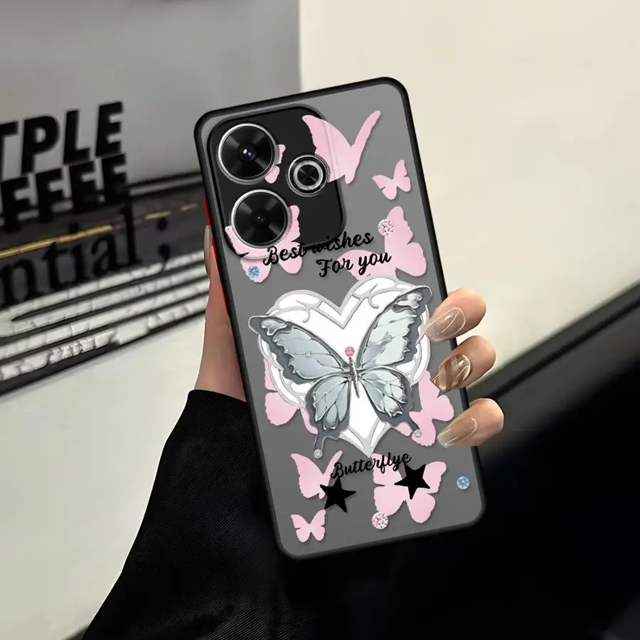Case for Xiaomi Redmi Note 15 11 10 12 13 14 Pro Plus A4 14C 13C 9S Funda Phone Cover Colorful Butterfly view 5