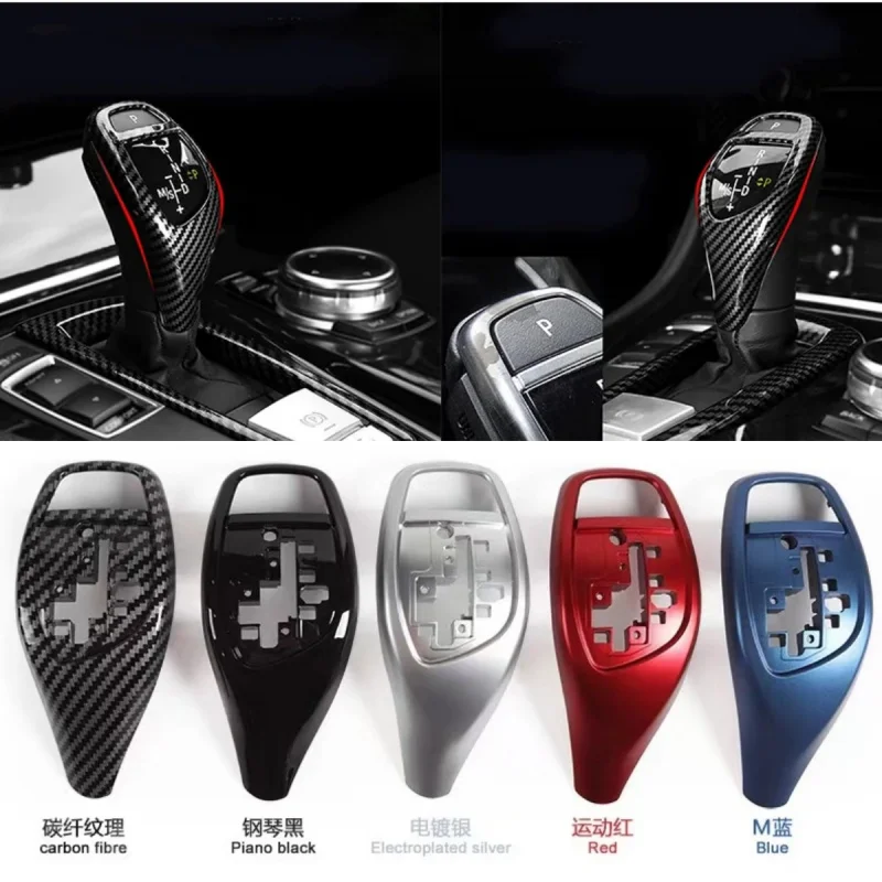 Gloss Black Car Gear Knob Shift Lever Cover For BMW F30 F10 F32 F33 F31 F34 F06 F12 F25 F26 1 3 3GT 4 5 5GT 6 7 Series 13-17