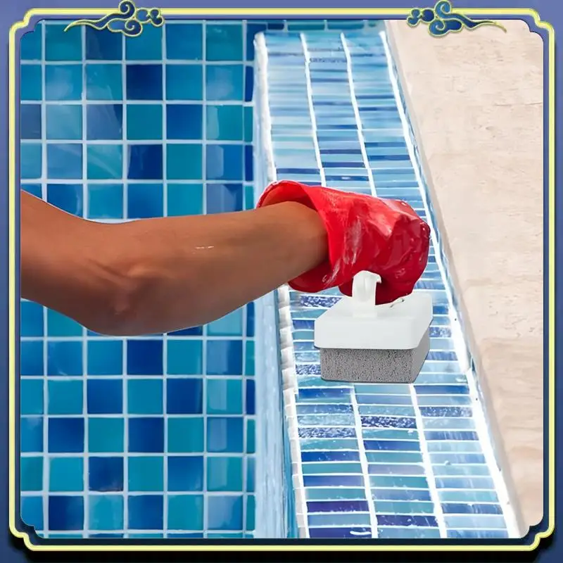 Latest Pumice Stone Pool Cleaner With Handle, 6 Piece Set, Ideal For Swimming Pools And Spa Tiles