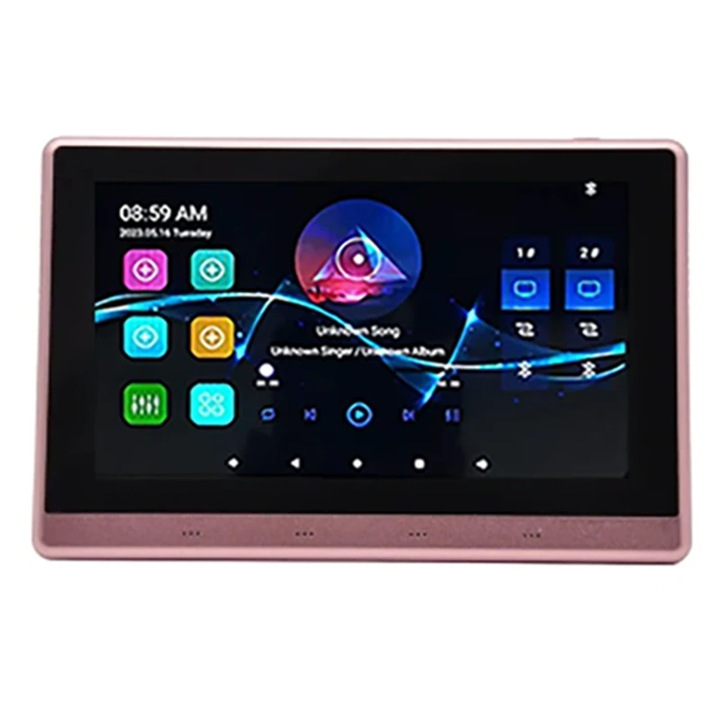 Retail 7 Inch Android 11 Music Amplifier Audio System 8 X 30W 2 Zone Android 11 Wifi 7 Inch Touch Screen Amplifier