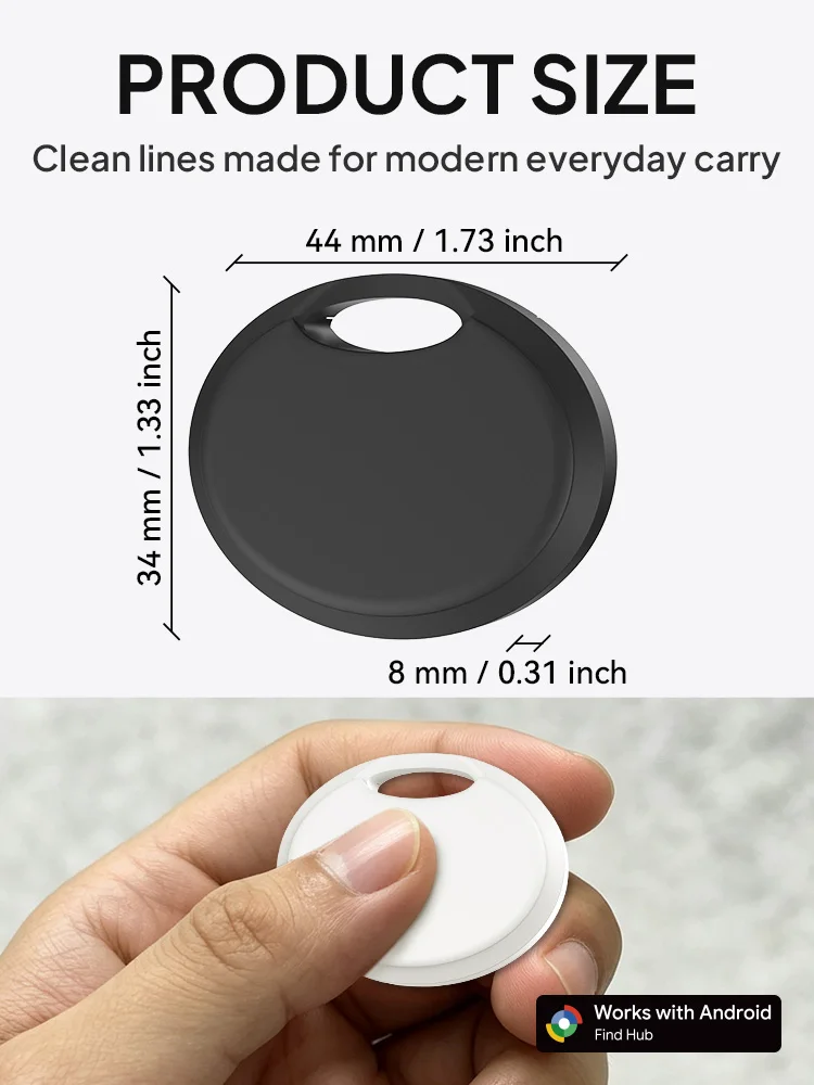 Für Google Find Hub Smart Tracker Android Bluetooth-Tracker Anti-Verlust-Schlüsselfinder Smart Tag für Schlüssel, Geldbörse, Tasche, Gepäck-Tracker – Detail 9