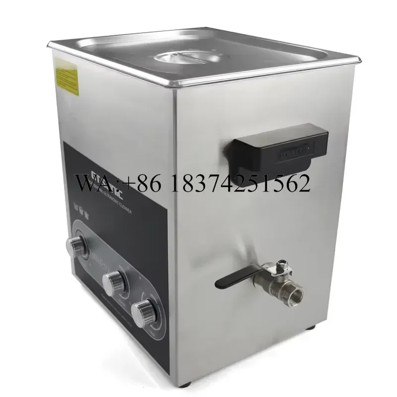 Wmwmnu 13L 500W 40KHz Industrial Ultrasonic Cleaner Stainless Steel Tank with Heating Timer Adjustable Power for Parts Lab