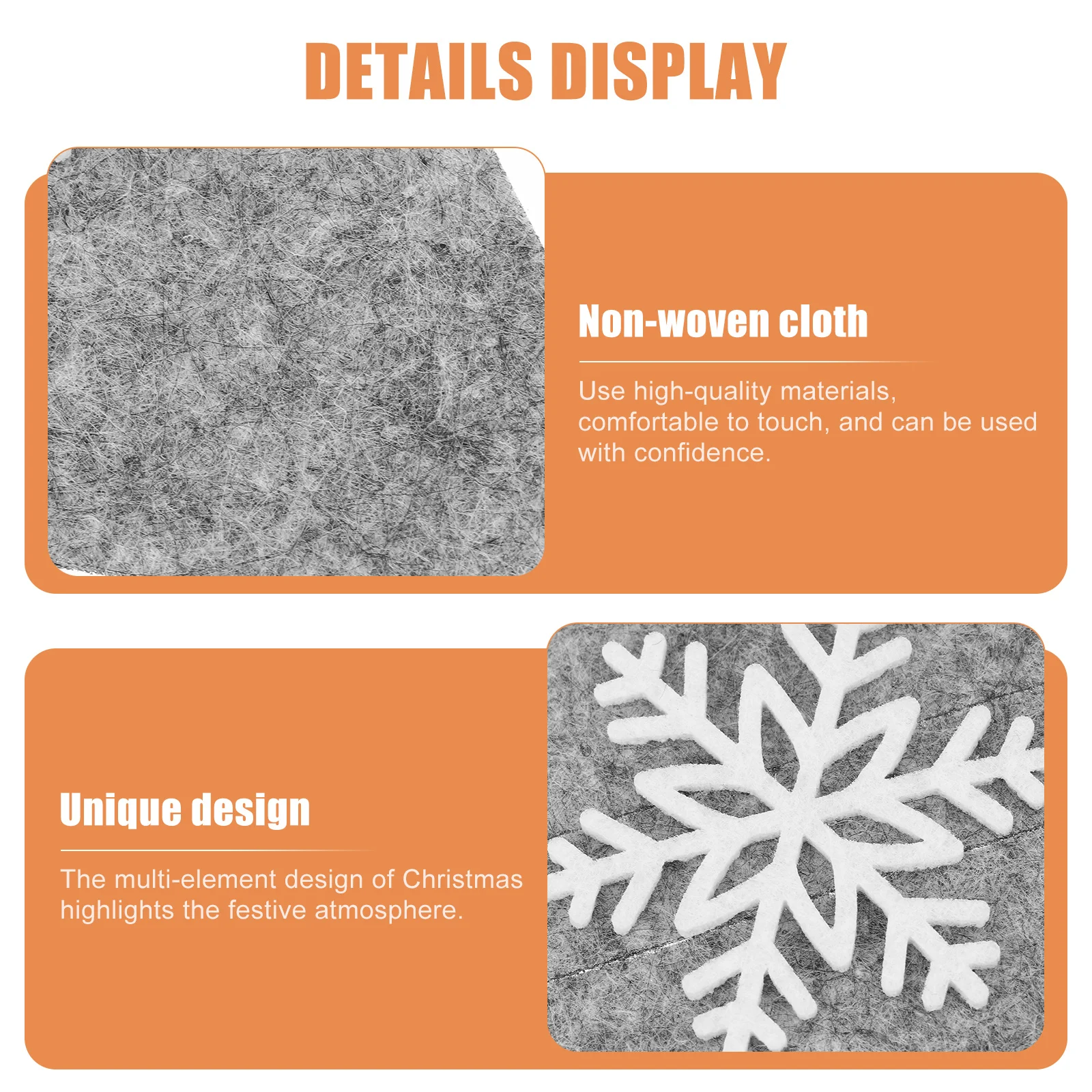 

8pcs Five-Pointed Star Cutlery Cover Small Size Christmas Tableware Bag For Dinner Party Tableware Storage Pouch Party Supply