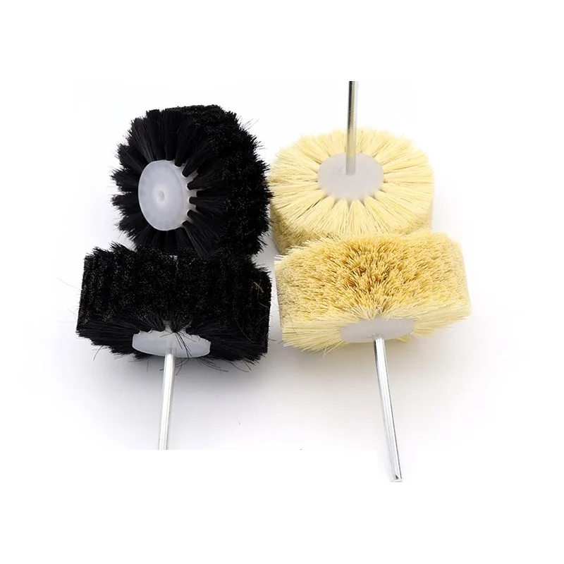 خيوط السيزال الكاشطة أو فرشاة شعر الحصان تلميع طحن عجلة تلميع النجارة للأثاث أدوات الحفر الدوارة #4