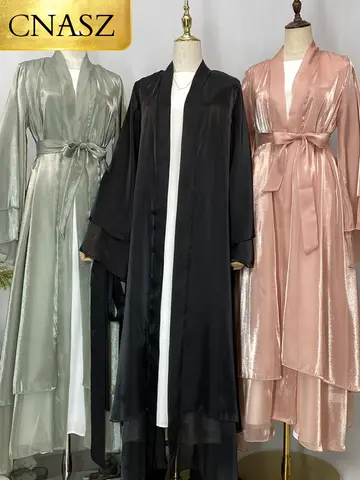 Abrigo tipo kimono, vestidos de fiesta Kpytomoa, ropa de talla grande para mujer, caftán exterior, Hijab Marocain, musulmán, Turquía, Abayas paquistaníes Eid