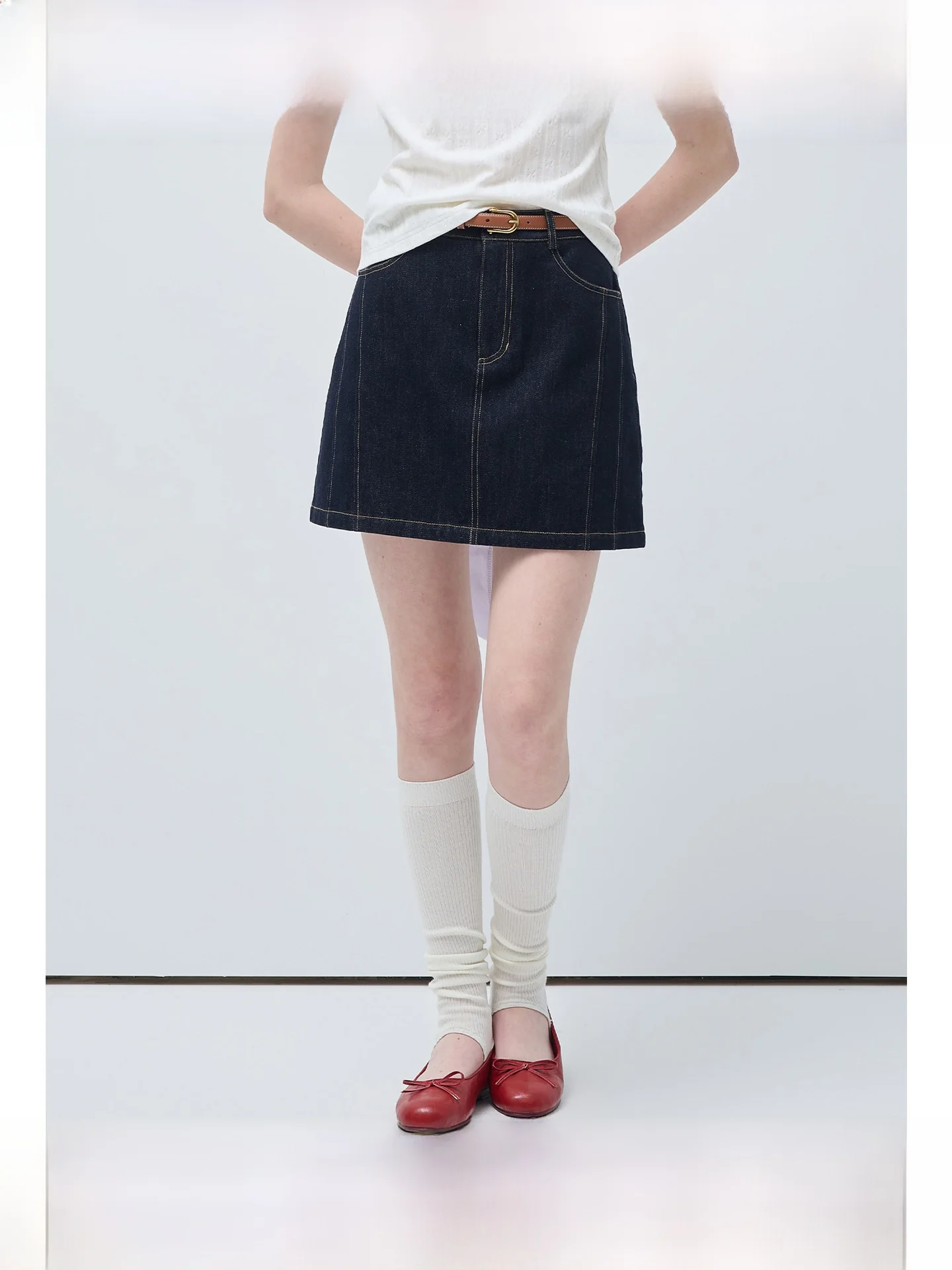 

Slimming Large Size Women's Vintage Denim A-Line Skirt Versatile Summer New Style for Plump MM Commute Casual Straight Leg