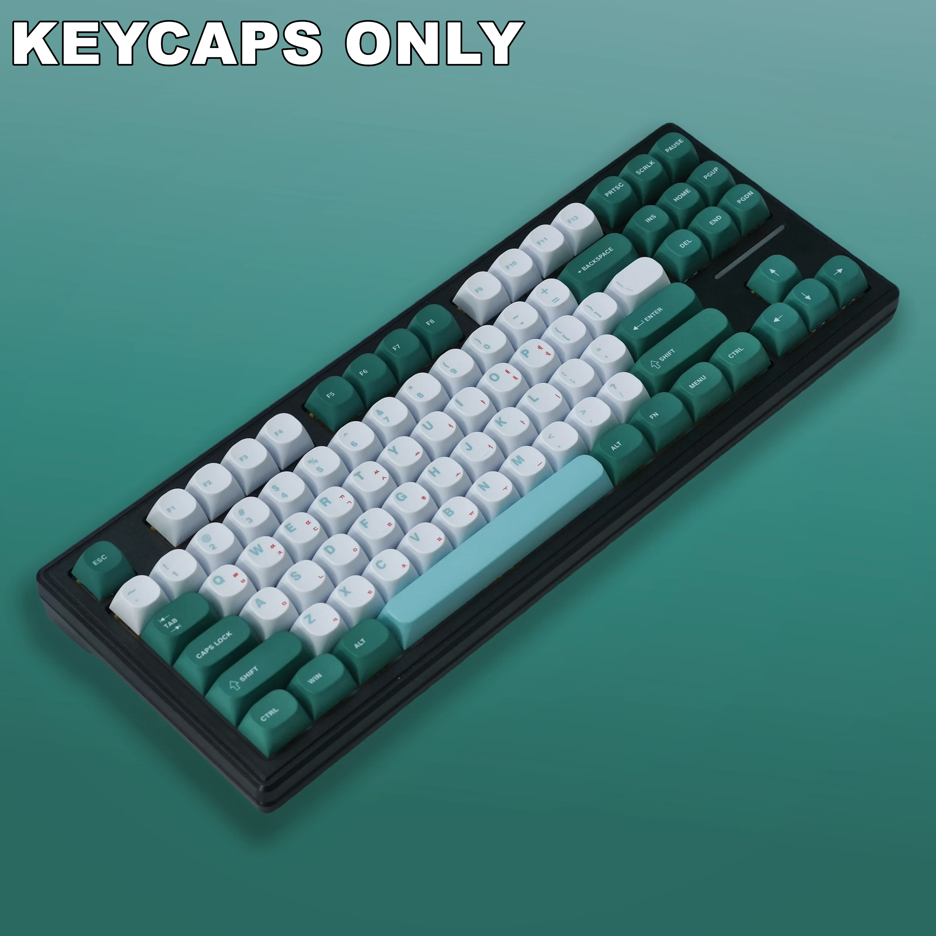 4 Korean Layout PBT Keycaps MA Profile Dye-Sublimated Legends Keycap Set for Mx Cherry Switch Gaming Mechanical Keyboard