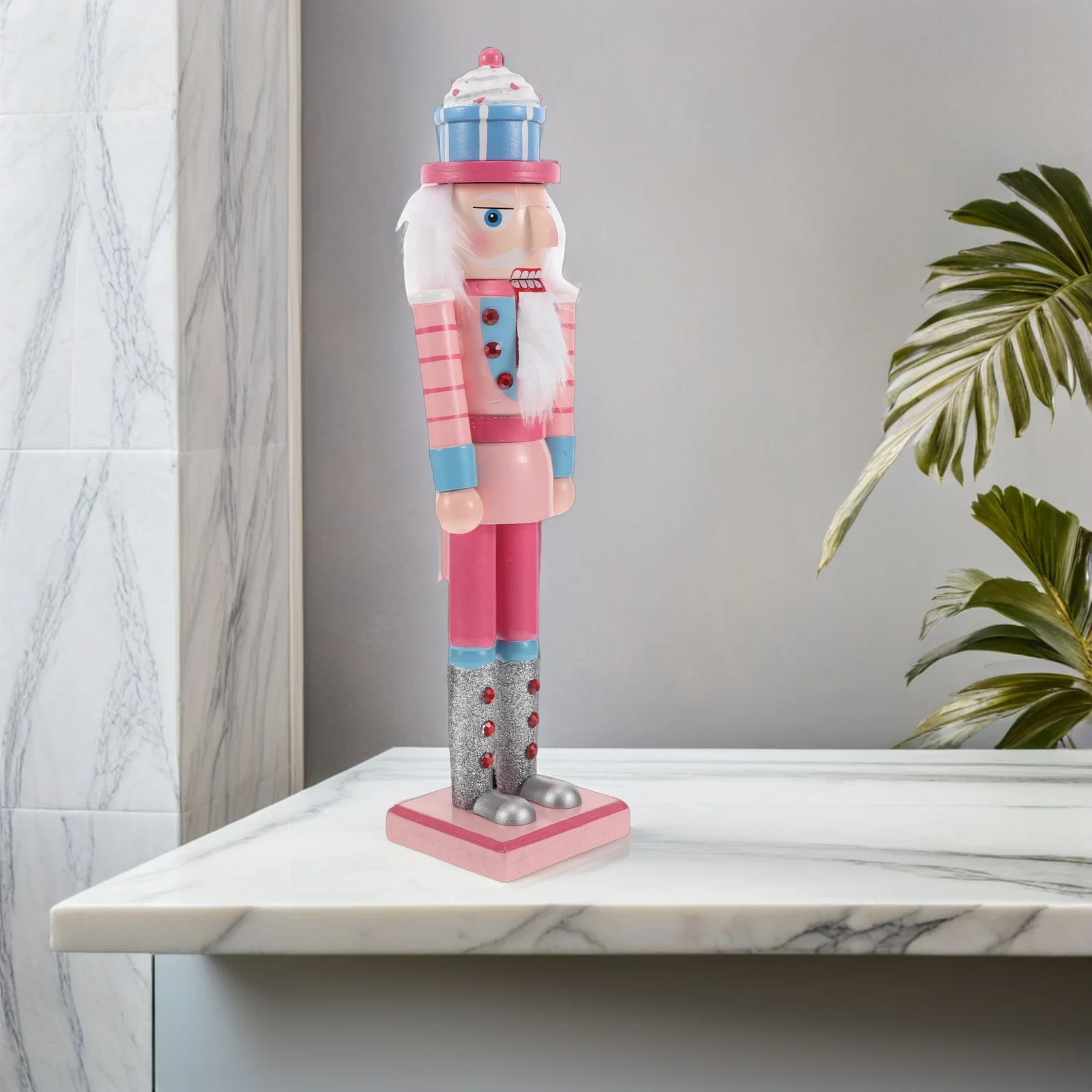 

Christmas Nutcracker Soldier Wooden Figurine Home Decor Xmas Table Ornament Craft Gift Idea Room Adornment Mini Model