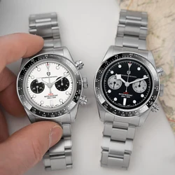 PAGANI DESIGN 2024 Men’s Watches Chronograph Panda Retro Luxury Quartz Watch For Men Sport Sapphire 10Bar Waterproof WristWatch