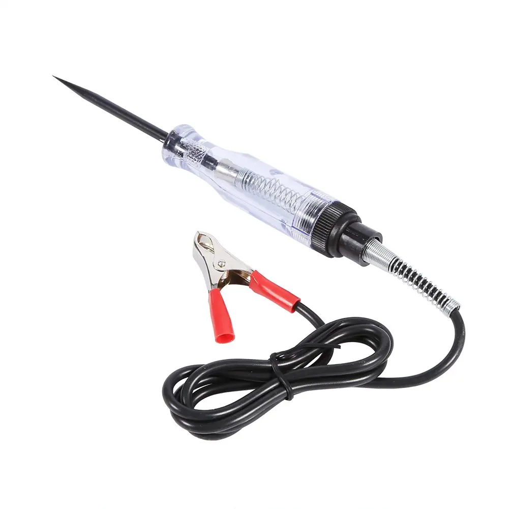 Test Light Automotive Auto Car Truck Voltage Circuit Tester 6V 12V 24V DC Tester with Indicator Bulb & 96cm Wire Volt Probe Pen