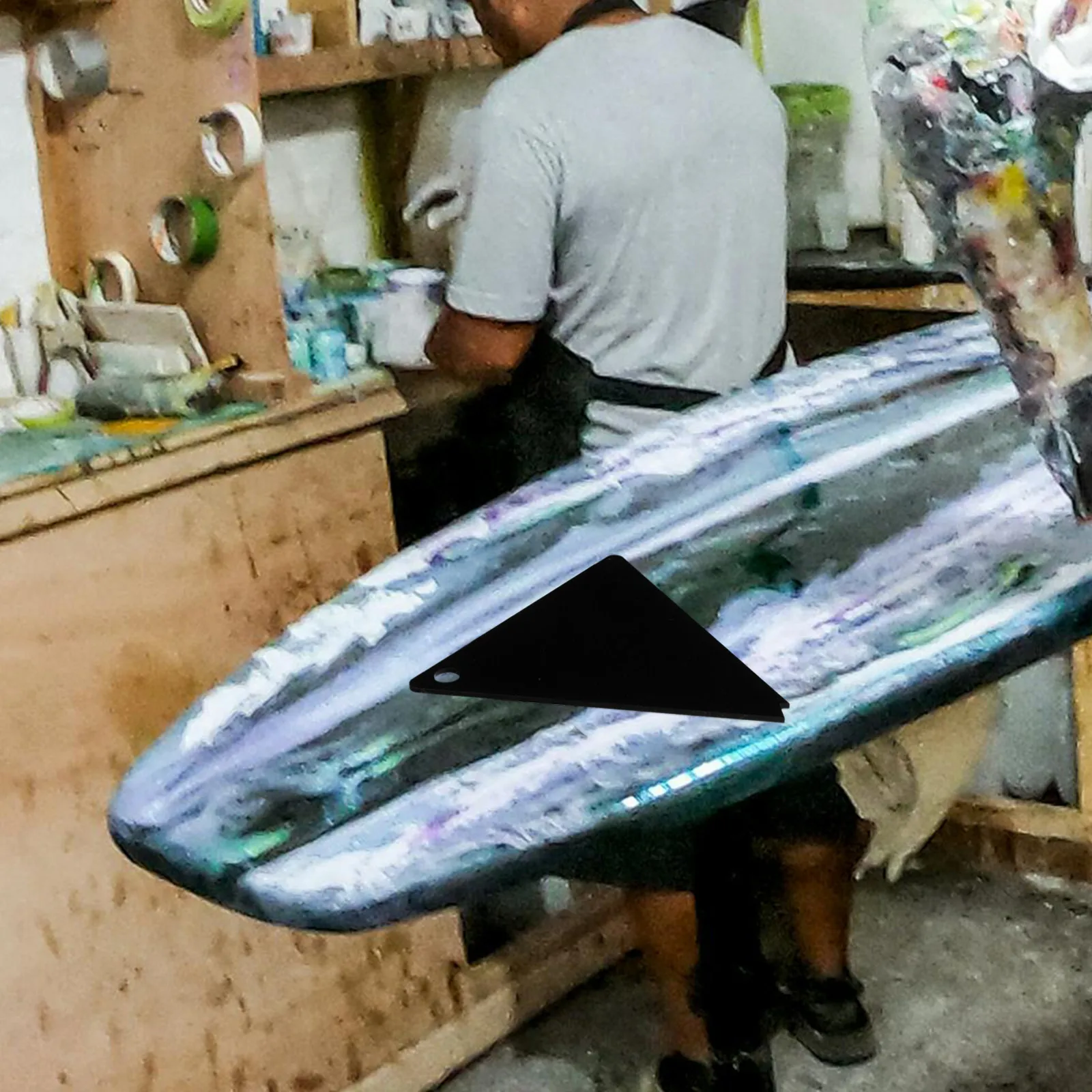 

Snowboard Wax Scraper Triangle Acrylic Ski Wax Scraping Tool for Fast Residue Removal Strong Build Universal Snowboard Ski Use