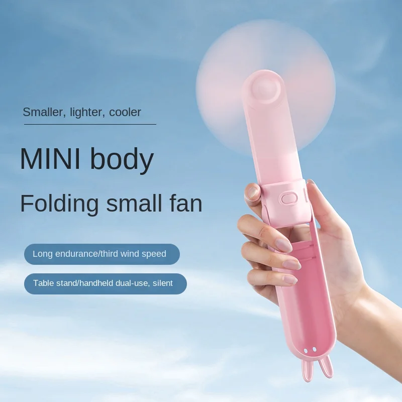 

Портативный ручной вентилятор «Милый кролик» для автомобиля, 500 мАч, складной, миниатюрный, для дома, офиса, кемпинга, бесшумный, с 3 скоростями, регулируемый поток воздуха