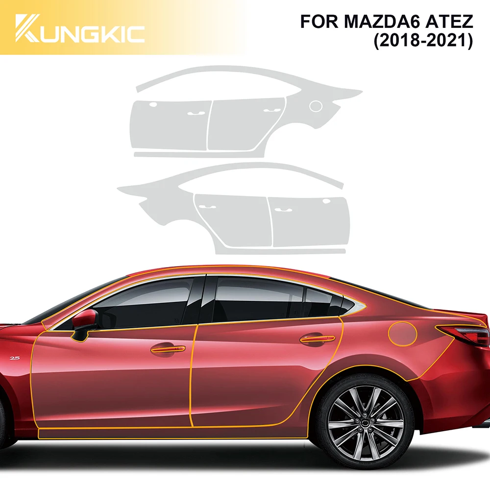 TPU Transparent Kit Car Paint Protection Film FOR Mazda 6 Atez 2012-21 Pre Cut PPF Clear Decal Body Sticker Accessories Styling