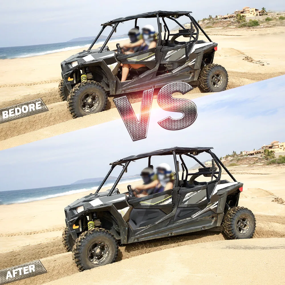 UTV Untere Türverkleidungseinsätze mit Rahmen # 2879509 Kompatibel mit Polaris RZR XP 1000 /XP Turbo/Trail S 900 2014-2023 2/4-Sitzer – Detail 7