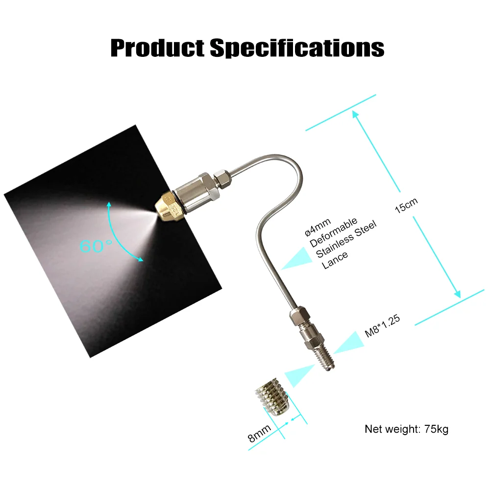 Car Non Dismantle Injector Cleaner Atomizing Nozzle Air Intake System Cleaning Tool intake valve cleaning