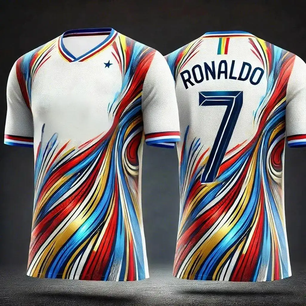 قمصان كرة القدم بأكمام قصيرة ورقبة دائرية، قمصان رياضية مريحة لتدريب كرة القدم، هدايا اللياقة البدنية غير الرسمية #4