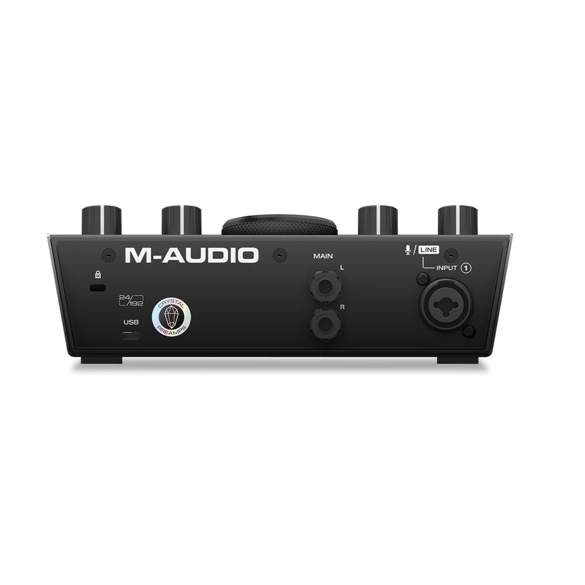 Tarjeta de sonido profesional M-AUDIO Interfaz de audio USB 2 entradas / 2 salidas Aire 192 | 4 Grabación de arreglo MIDI