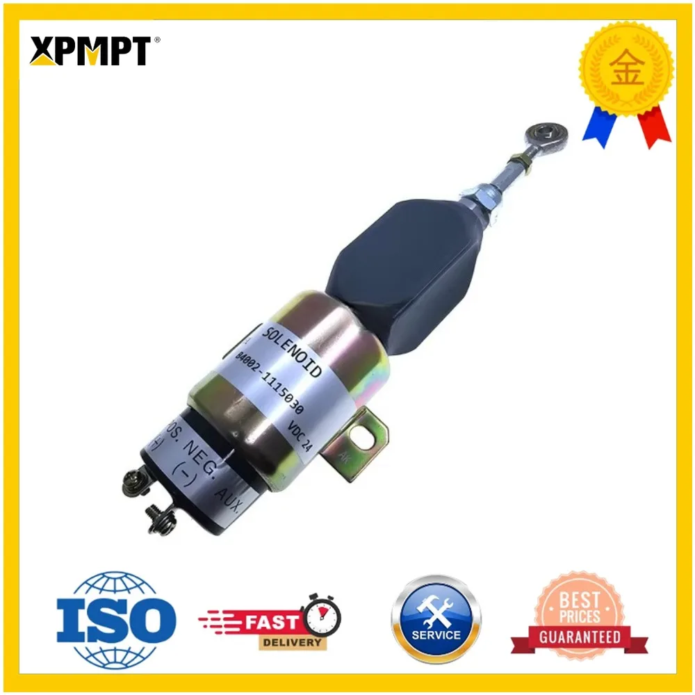 Construction machinery parts for R225/ Caterpillar S6K/ Komatsu PC60-7/130 flameout switch solenoid valve B400-1115030