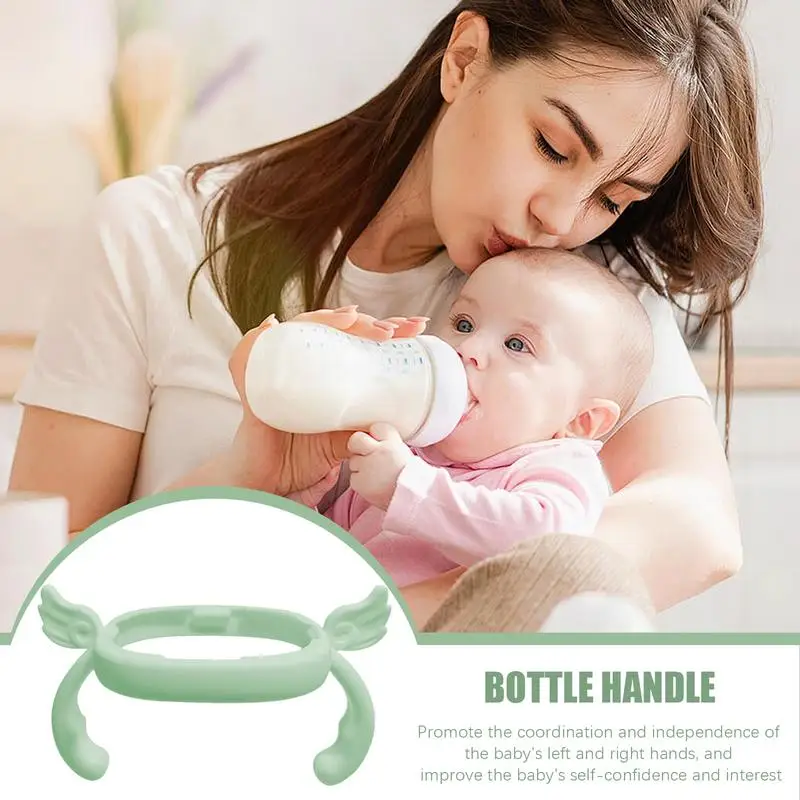 

Bottle Handles For Babies Bottle Handles Soft Handle Wide Diameter Square Grip Silicone Handle For 5 Oz. And 8 Oz. Bottles