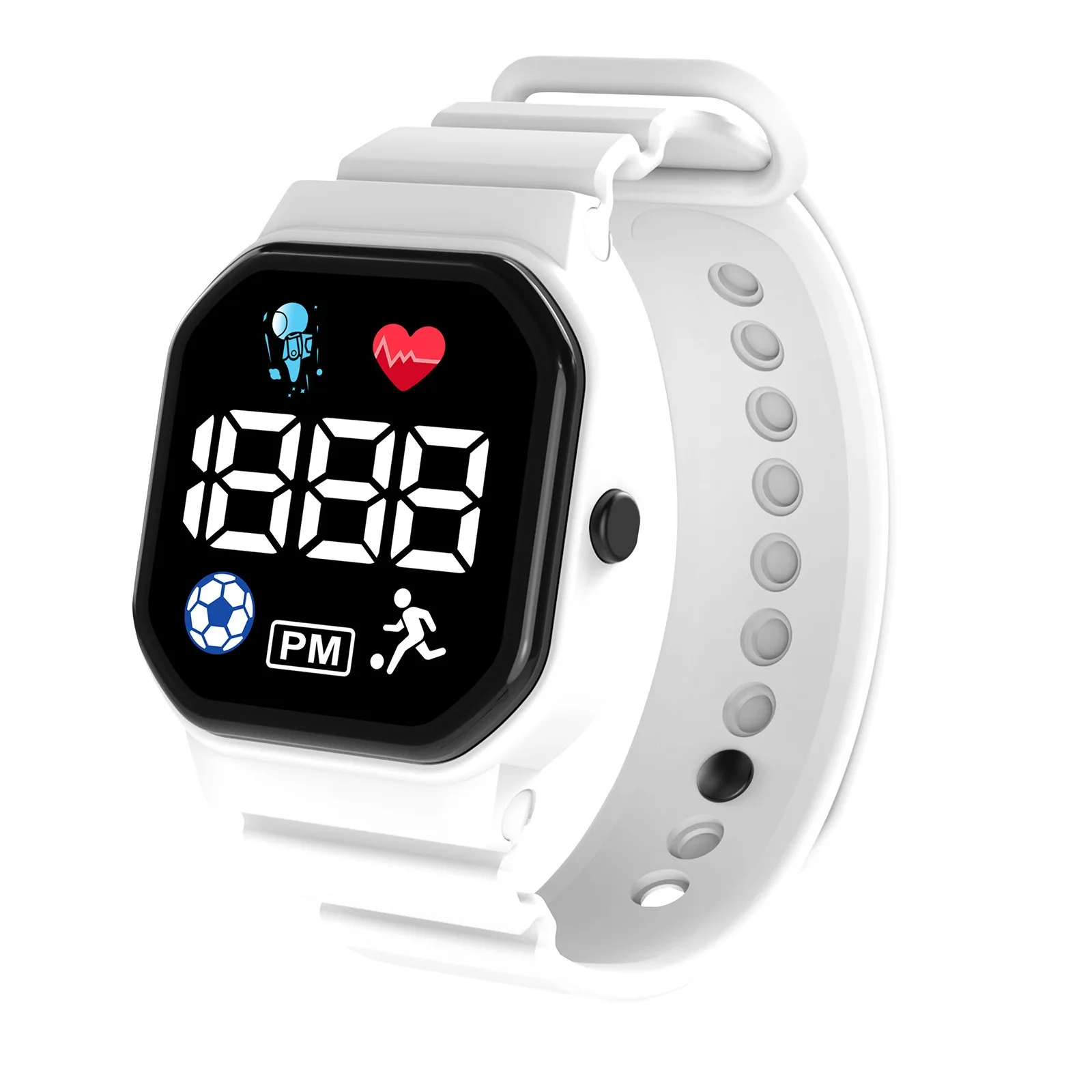 Kids Games Watch Music Player Smart Watch Sport Stappenteller Gezondheid Tracker Met Fakkel Math Game Stopwatch Timer Klok Kids Cadeaus