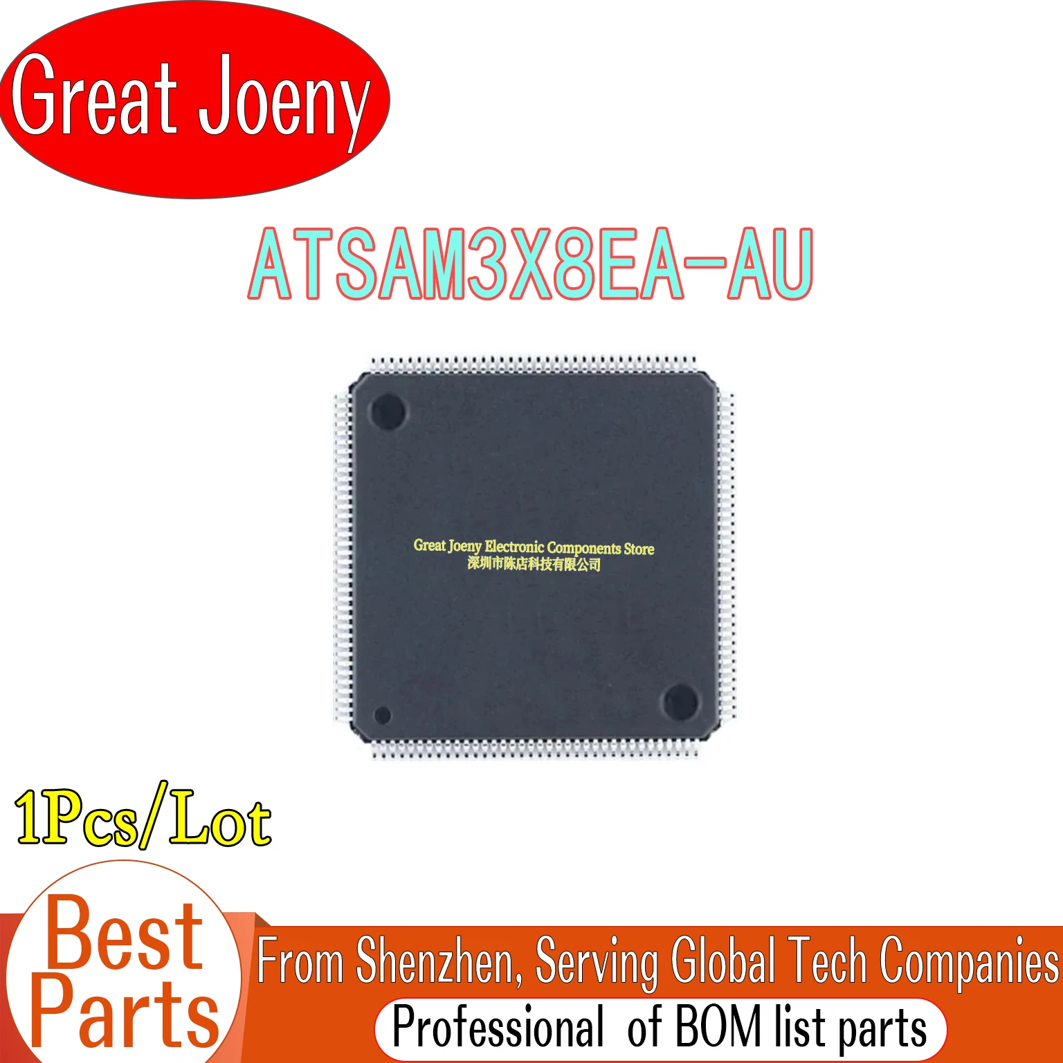 

100% New Original ATSAM3X8E ATSAM3X8EA-AU ATSAM3X8EA IC MCU Chipset LQFP-144