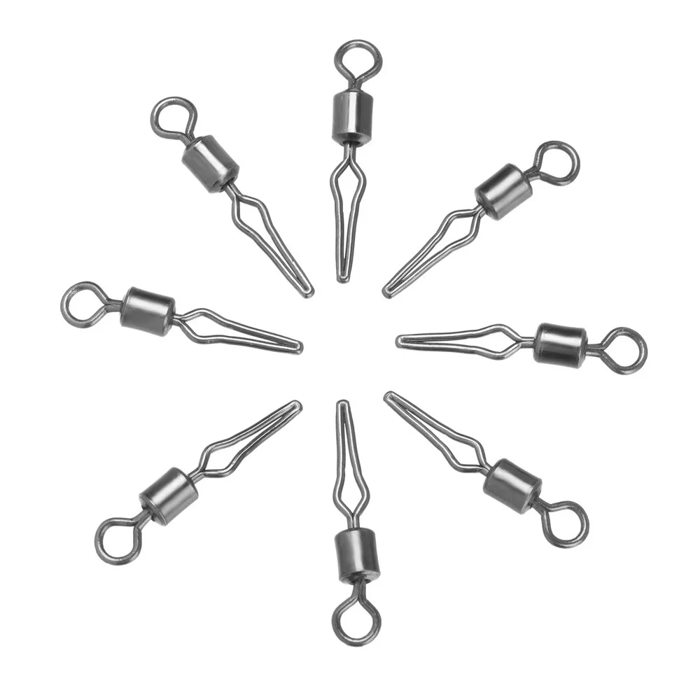 

Tackle Rotating Swivel American Style Sub Clamp Fishline Clamp Swivel with Side Line Clip Fishing Swivel Fishing Connector