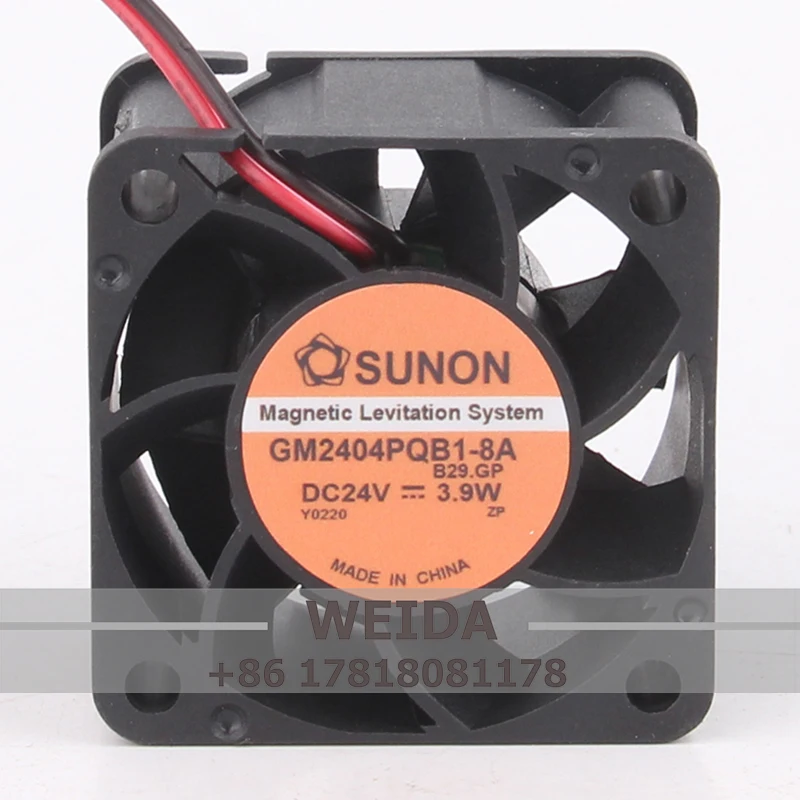 

Case Fan for SUNON GM2404PQB1-8A 40*40*28MM 24V 3.9W 4028 2-wire Silent Cooling Fan