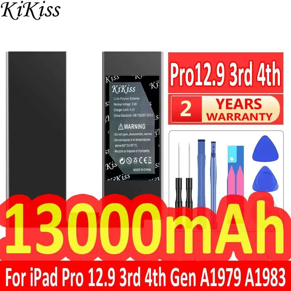 

13000mAh Tablet Battery for Apple iPad pro 12.9 3rd 4th Gen A1979 A1983 A1876 A1895 A2014 A2043 A2069 A2229 A2232 A2233 2020