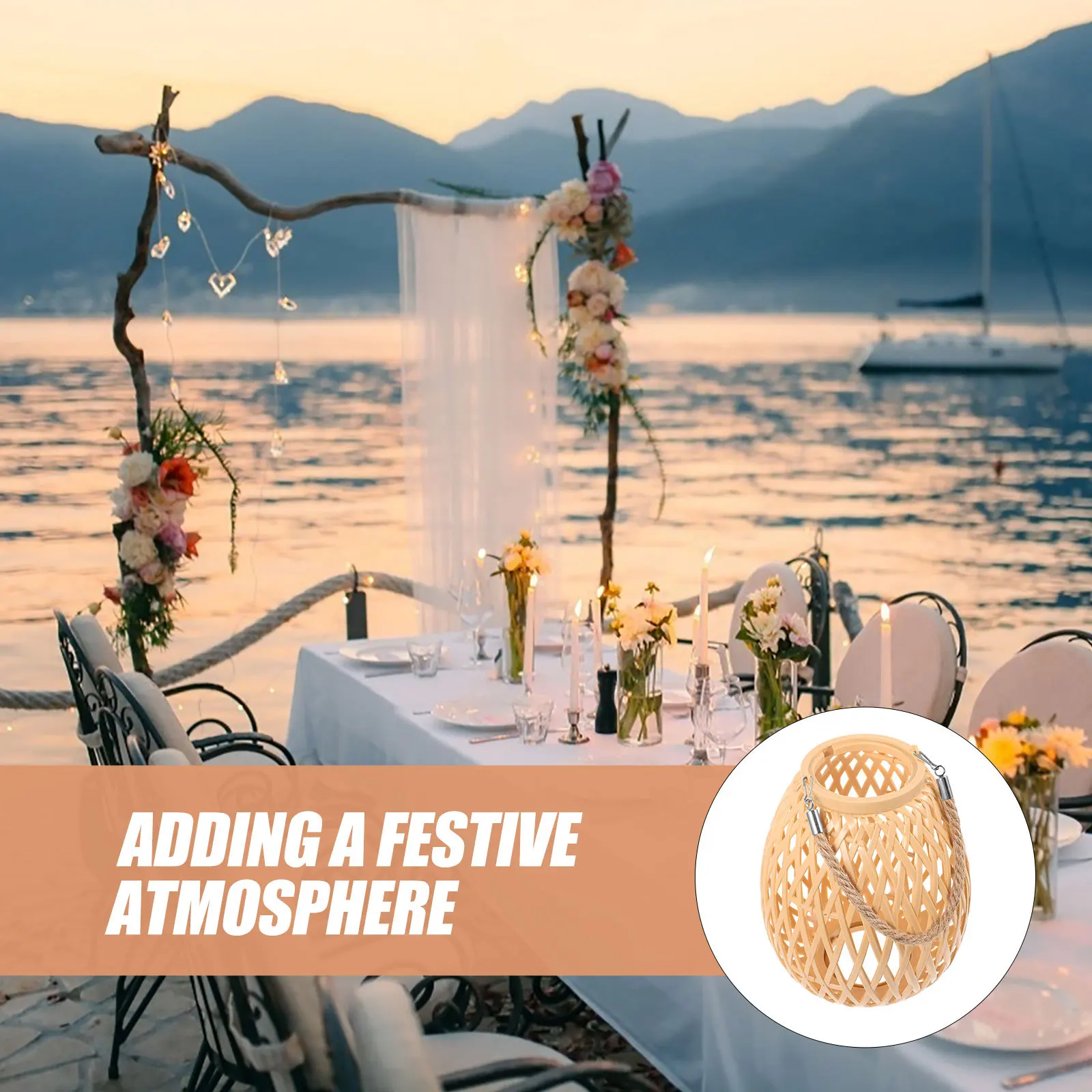 

Woven Lamp Shade Small Rustic Woven Lamp Cover Lantern Making Lampshade Pendant Light Lampshade for Home Hotel Restaurant